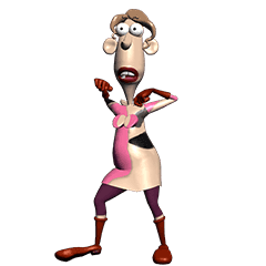 [LINEスタンプ] Ms Pinky : Crazy Dance (Animated)の画像（メイン）