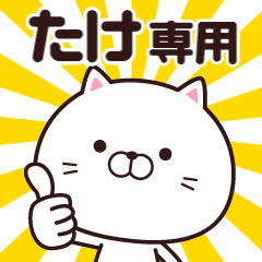 [LINEスタンプ] 動く☆たけ専用の名前スタンプ