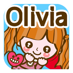 [LINEスタンプ] 【Olivia専用❤基本】コメント付きだよ❤40個の画像（メイン）