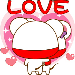 [LINEスタンプ] mini mouse action -Sweet
