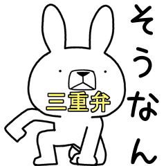 [LINEスタンプ] 方言うさぎ 三重弁編3