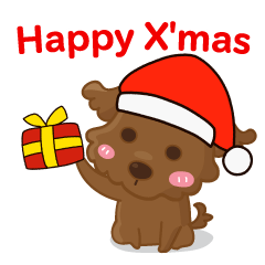 [LINEスタンプ] ルー : ハッピークリスマス