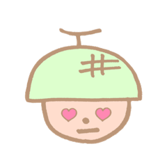 [LINEスタンプ] Apple＆Melon