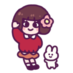 [LINEスタンプ] モチカちゃん