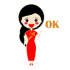 [LINEスタンプ] Lychee Girl ep.3 in China