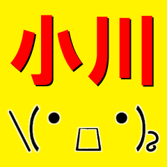 [LINEスタンプ] 超★小川(おがわ・オガワ)な顔文字スタンプ