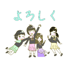 [LINEスタンプ] おばかちゃんず