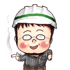 [LINEスタンプ] daddy is a engineer ,sales ,Supervisor