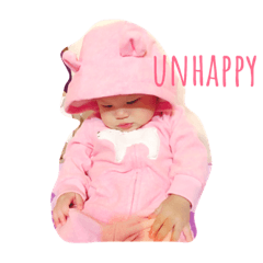 [LINEスタンプ] Mu Mu unhappy.