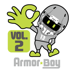 [LINEスタンプ] Armor☆Boy Vol.2(アーマーボーイ)の画像（メイン）