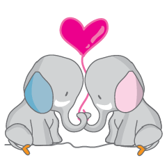 [LINEスタンプ] Hunsa Couples