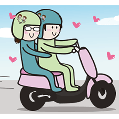 [LINEスタンプ] Daily life of couple 2