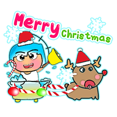 [LINEスタンプ] Manee Ho！17Merry Christmas.