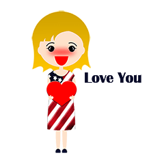 [LINEスタンプ] Lychee Girl ep.6 in USA