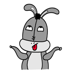 [LINEスタンプ] Donkey and Carrot