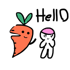 [LINEスタンプ] Happy Carrots