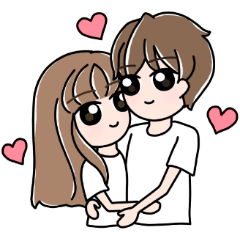 [LINEスタンプ] Couple Daily Life