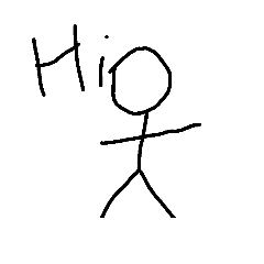 [LINEスタンプ] Black stickman v.1