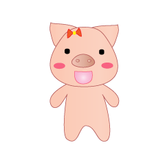 [LINEスタンプ] The big pig