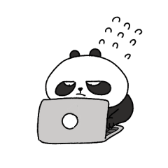 [LINEスタンプ] the dark panda of a day