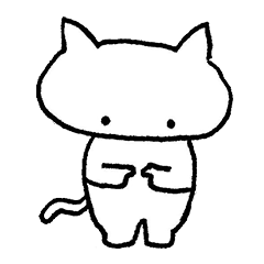 [LINEスタンプ] lovely timid cat