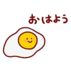 [LINEスタンプ] Egg and lovely people Sticker