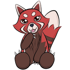 [LINEスタンプ] Toothless Red Panda