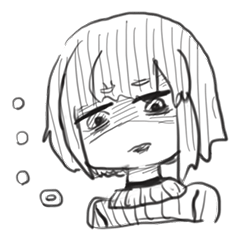 [LINEスタンプ] 見た目怖い系ガールの画像（メイン）