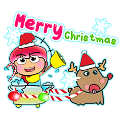 [LINEスタンプ] Satomi Ho！！17Merry Christmas.