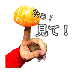 [LINEスタンプ] なぁ！見て、みかん