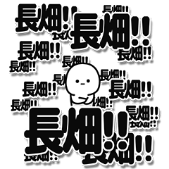 [LINEスタンプ] 長畑さんデカ文字シンプル