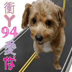 [LINEスタンプ] dog baby chen