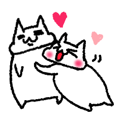 [LINEスタンプ] ラブラブでぶにゃんこ