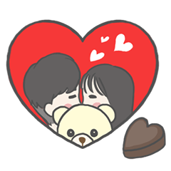 [LINEスタンプ] MR.Together (valentine's special)