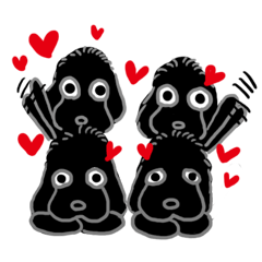 [LINEスタンプ] Guts family(ニューファンドランド）