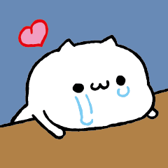 [LINEスタンプ] CRY CRY CAT_loveの画像（メイン）
