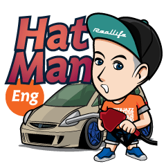 [LINEスタンプ] Hatman (ENG)