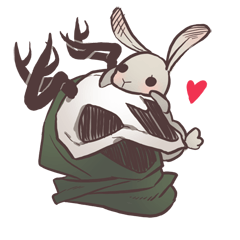 [LINEスタンプ] Hirvi ＆ Bunny