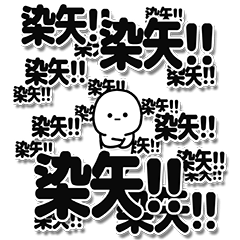 [LINEスタンプ] 染矢さんデカ文字シンプル