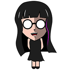 [LINEスタンプ] Shizu-chan, behind a shy girl