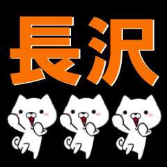 [LINEスタンプ] 超★長沢(ながさわ・ながざわ)なイヌの画像（メイン）