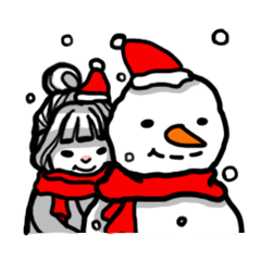 [LINEスタンプ] Girl's daily life vo.2 merry x'mas