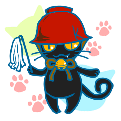 [LINEスタンプ] 黒田にゃん兵衛