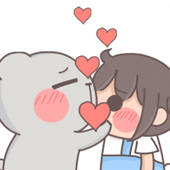 [LINEスタンプ] Shiang a ＆ Mo jian bear 3