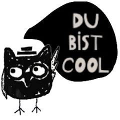 [LINEスタンプ] Cool Owl, i love you. (De/Animated)