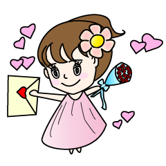 [LINEスタンプ] Cute girl daily life