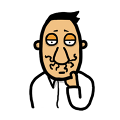 [LINEスタンプ] Mr. long nose hair