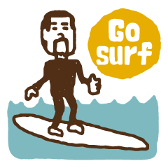 [LINEスタンプ] GO SURFの画像（メイン）