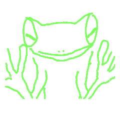 [LINEスタンプ] frog frog green