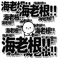 [LINEスタンプ] 海老根さんデカ文字シンプル